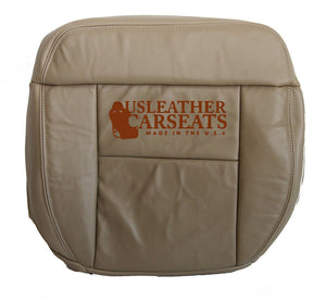 2007 Ford F150 Lariat Driver Side Bottom Leather Seat Cover Medium Parchment Tan