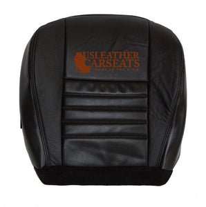 99-04 Ford Mustang GT V8 Passenger Bottom Perforated Leather Seat Cover Black