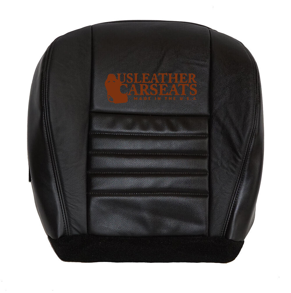 99-04 Ford Mustang GT V8 Passenger Bottom Perforated Leather Seat Cover Black