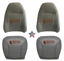 Load image into Gallery viewer, 2003-2007 Ford E150 E250 E350 Van Full Front perforated Vinyl Seat Cover Gray