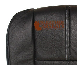 2008 09 2010 Ford F250 F350 FX4 Passenger Side Bottom Leather Seat Cover BLACK