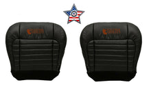 Load image into Gallery viewer, 2001 Ford F150 Harley Davidson Driver &amp; Passenger Bottom Leather Seat Covers Blk