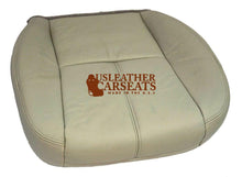 Load image into Gallery viewer, 2007-2013 2014 GMC Sierra Tahoe Driver Bottom Leather Seat Cover - Lt Titanium
