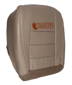 2004-2005 Ford F250 f350 Lariat Driver Bottom  Perforated Leather Seat Cover Tan