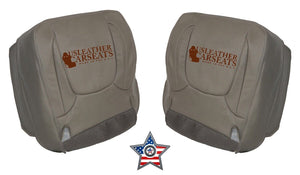 2004 Fits Dodge Ram 1500 Left & Right Bottom Synthetic Leather Seat Cover Taupe