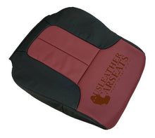 Load image into Gallery viewer, 2010 Ford F150 Driver Full Front Leather Perf Vinyl seat cover 2 tone Black/Red