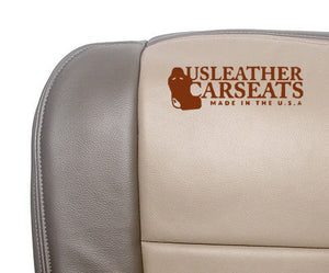 2002-2004 Ford Excursion Eddie Bauer Driver Bottom Vinyl Seat Cover 2 Tone Tan