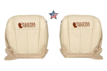 Load image into Gallery viewer, 2011 Ford Expedition Driver &amp; Passenger Bottom Perforated Leather Seat Cover Tan
