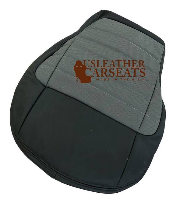 2003 For Harley Davidson Driver bottom 2nd-row Leather  Seat Cover 2 Tone Gray