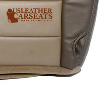 Load image into Gallery viewer, 2002-2004 Ford Excursion Driver Bottom Replacement Leather Seat Cover 2 Tone Tan