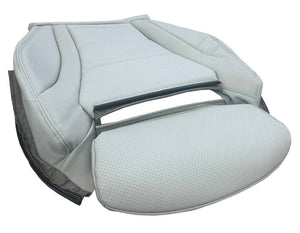 2015 - 2021 For Mercedes Benz C Class Driver Bottom Perf Leather Seat Cover Gray