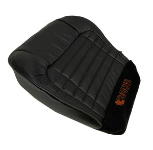 2001 Ford F150 Harley Davidson Driver & Passenger Bottom Leather Seat Covers Blk