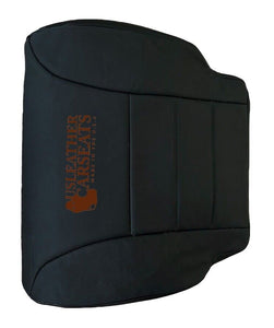 2010-2014 Peterbilt 389 , semi truck Driver Full Front leather seat cover Black