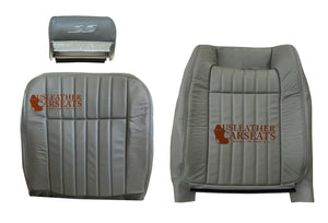 1994 - 1996 Chevy Impala SS Driver Headrest Vinyl Seat Cover Gray