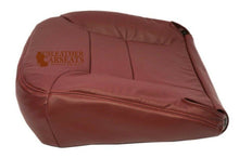 Load image into Gallery viewer, 1995-1999 GMC Sierra Yukon Driver Bottom Leather Seat Cover Burgundy Red Pattern