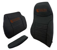 Load image into Gallery viewer, 2010-2014 Peterbilt 389 , semi truck Driver Full Front leather seat cover Black