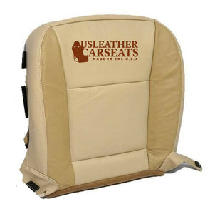 2006-2008 07 Ford Explorer - Driver Bottom Leather Seat Cover two 2 tone Tan -