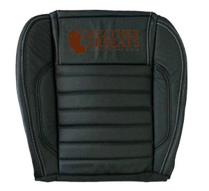 2010-2014 Ford Mustang GT Convertible Driver Bottom Black LEATHER Seat Cover
