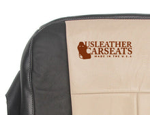 Load image into Gallery viewer, 2007 2008 Ford Expedition Driver Bottom Leather Seat Cover Two Tone Tan / Black