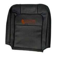 Load image into Gallery viewer, For 2003 Harley Davidson Driver Lean Back leather Seat Cover 2 Tone Black/Gray