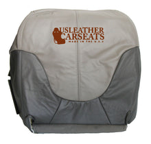 Load image into Gallery viewer, 2000 GMC Yukon Denali Driver Side Bottom Leather Seat Cover 2 Tone Gray