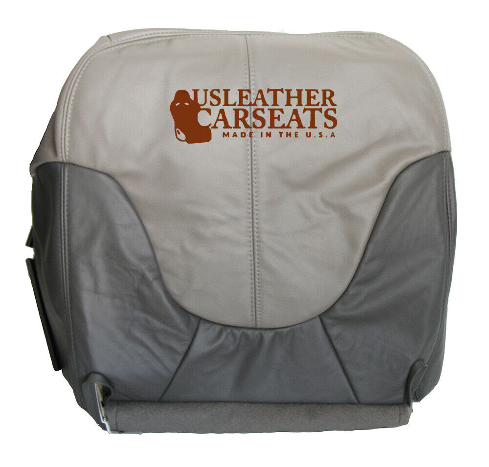 2000 GMC Yukon Denali Driver Side Bottom Leather Seat Cover 2 Tone Gray