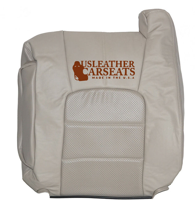 1999 Cadillac Escalade EXT Driver Lean Back Perforated Leather Seat Cover Shale