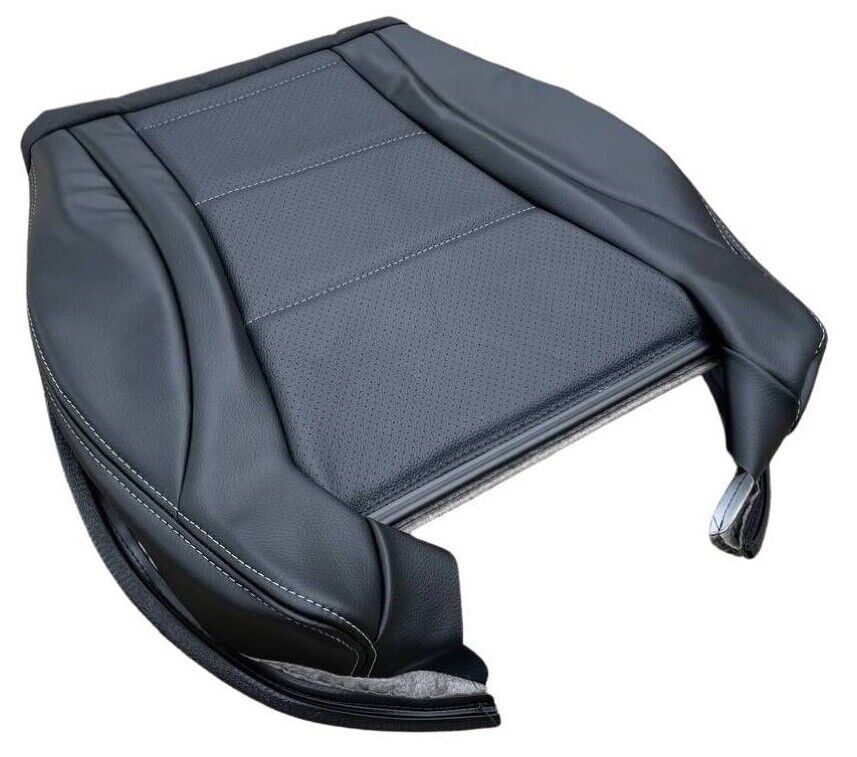 Driver Bottom Leather Seat Cover For 2015-2021 Mercedes-Benz C300 Sedan – Black