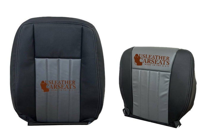 2008 2009 2010 For Dodge Dakota Driver Full Front Vinyl Seat Cover 2 tone Gray
