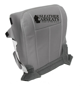 2010 Ford Expedition Driver Side Bottom Perforated Leather Seat Cover Gray
