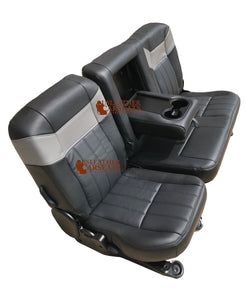 2006-2007 Ford F250 Harley Davidson Passenger Lean Back Leather Seat Cover Upper Front Left Black