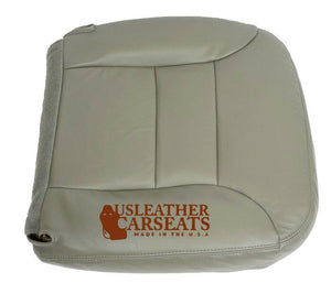 1995-1999 Chevy Suburban Tahoe Driver Bottom Synthetic Leather Seat Cover Gray