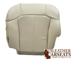 1999-2002 Cadillac Escalade Driver . Bottom Perforated Leather Seat Cover Shale