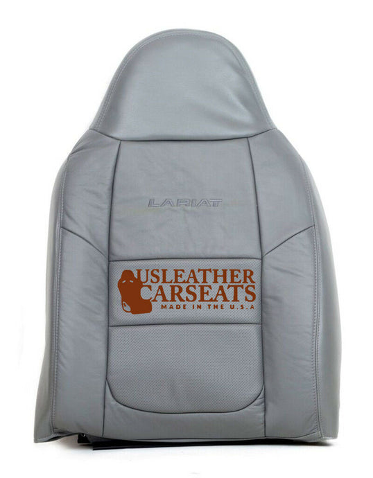 2001 Ford F250 F350 Lariat Driver Lean Back Leather Seat Cover Med Graphite Gray