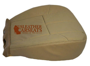 2007-2013 2014 GMC Yukon Sierra Tahoe Driver . Bottom Leather Seat Cover TAN