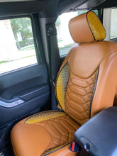 Load image into Gallery viewer, For 13-18 Jeep Wrangler 4 Door  Custom Complete Seat Covers Front &amp; Back Tan