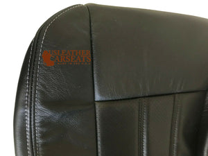 2013 Fits Chrysler Town & Country Driver Bottom Leather Perforated Vinyl Seat Cover Black