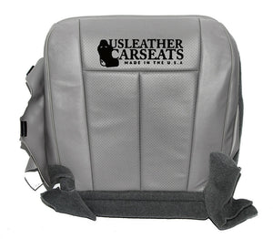 2010 Ford Expedition Driver Side Bottom Perforated Leather Seat Cover Gray