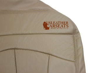 2001-2003 Ford F150 Lariat Passenger Side Bench Bottom Leather Seat Cover Tan