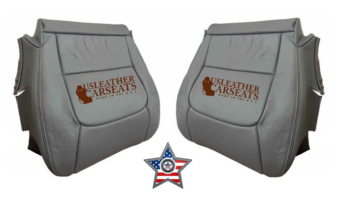 2002-2004 Fits Lexus LX470 Driver & Passenger Bottom Leather Seat Cover Gray