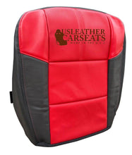 Load image into Gallery viewer, 2007 Ford F350 Lariat Outlaw Left &amp; Right Bottom Leather Seat Cover Black &amp; Red