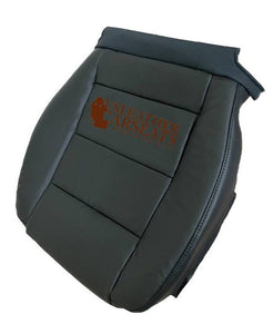 2008 - 2011 Fits AUDI A6 - FRONT LEFT DRIVER SEAT Cover LEATHER BLACK OEM