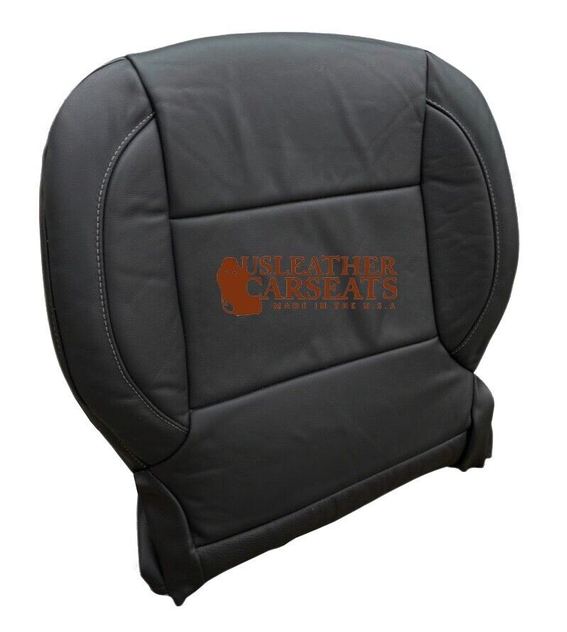 For Chevy Silverado 1500 3500 2500HD LT LTZ Driver Bottom Leather Seat Cover Blk
