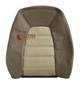 2002-2005 Ford Explorer Passenger Side Lean Back Leather Seat Cover two tone Tan