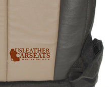 Load image into Gallery viewer, 2007 Ford Expedition Driver Bottom Leather / Vinyl Seat Cover 2 Tone Tan