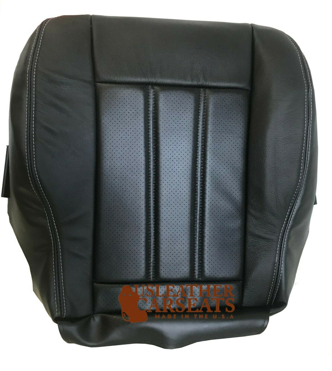 09 Fits Chrysler Town&Country Driver Bottom Leather Perforated Vinyl Seat Cover Black