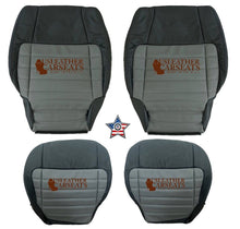 Load image into Gallery viewer, 2001 For Harley Davidson Full front 2nd-row Leather/vinyl Seat Cover 2 Tone Gray