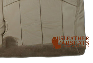2001-2003 Ford F150 Lariat Passenger Side Bench Bottom Leather Seat Cover Tan