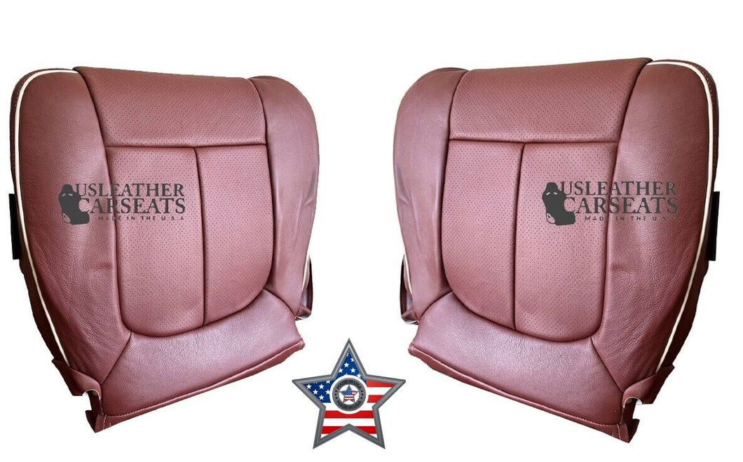 2009 Ford F150 4X4 Driver & Passenger Bottom Perf Leather Seat Cover King Ranch