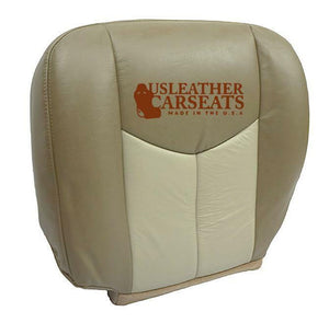 2004 2005 GMC Yukon Denali -Driver Side Bottom LEATHER Seat Cover 2-TONE TAN